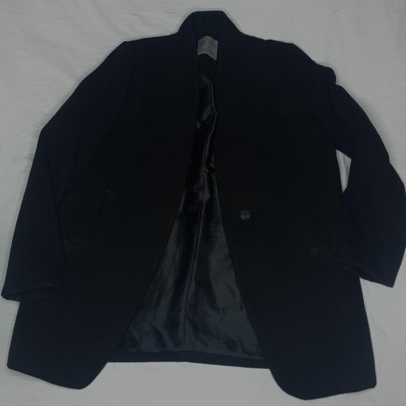 Zara Black Wool Blazer Coat - Picture 3 of 3
